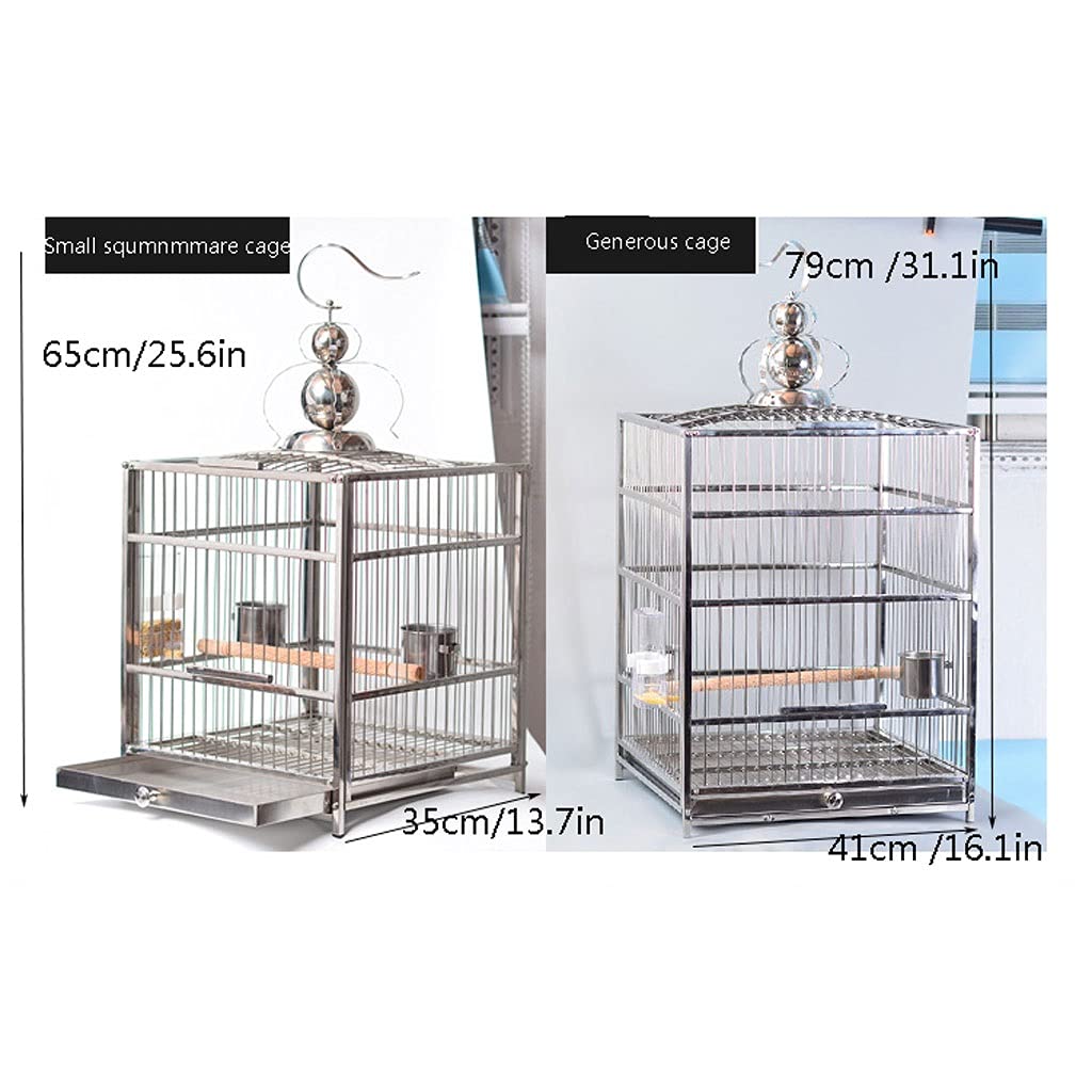 大型ステンレススチール鳥用ケージ Amazon.co.jp: 鳥籠 インコ Bird Cage Stand 、鳥かご ケージ